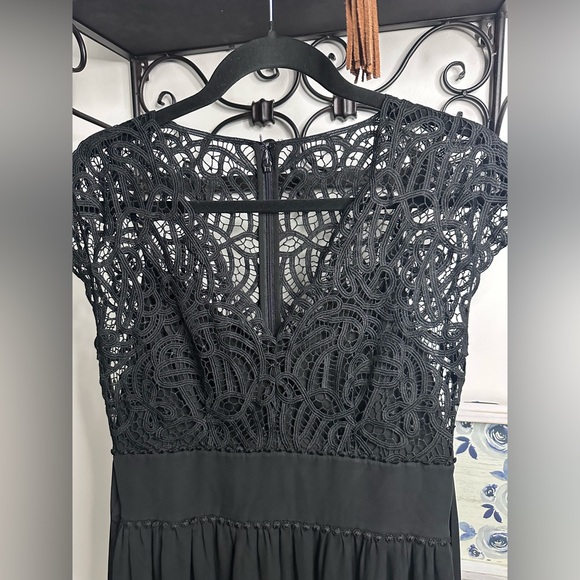 kate spade Dresses & Skirts - 🔥 Kate Spade Black Lace Whimsigoth Midi Dress